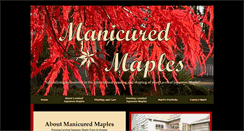 Desktop Screenshot of manicuredmaples.com